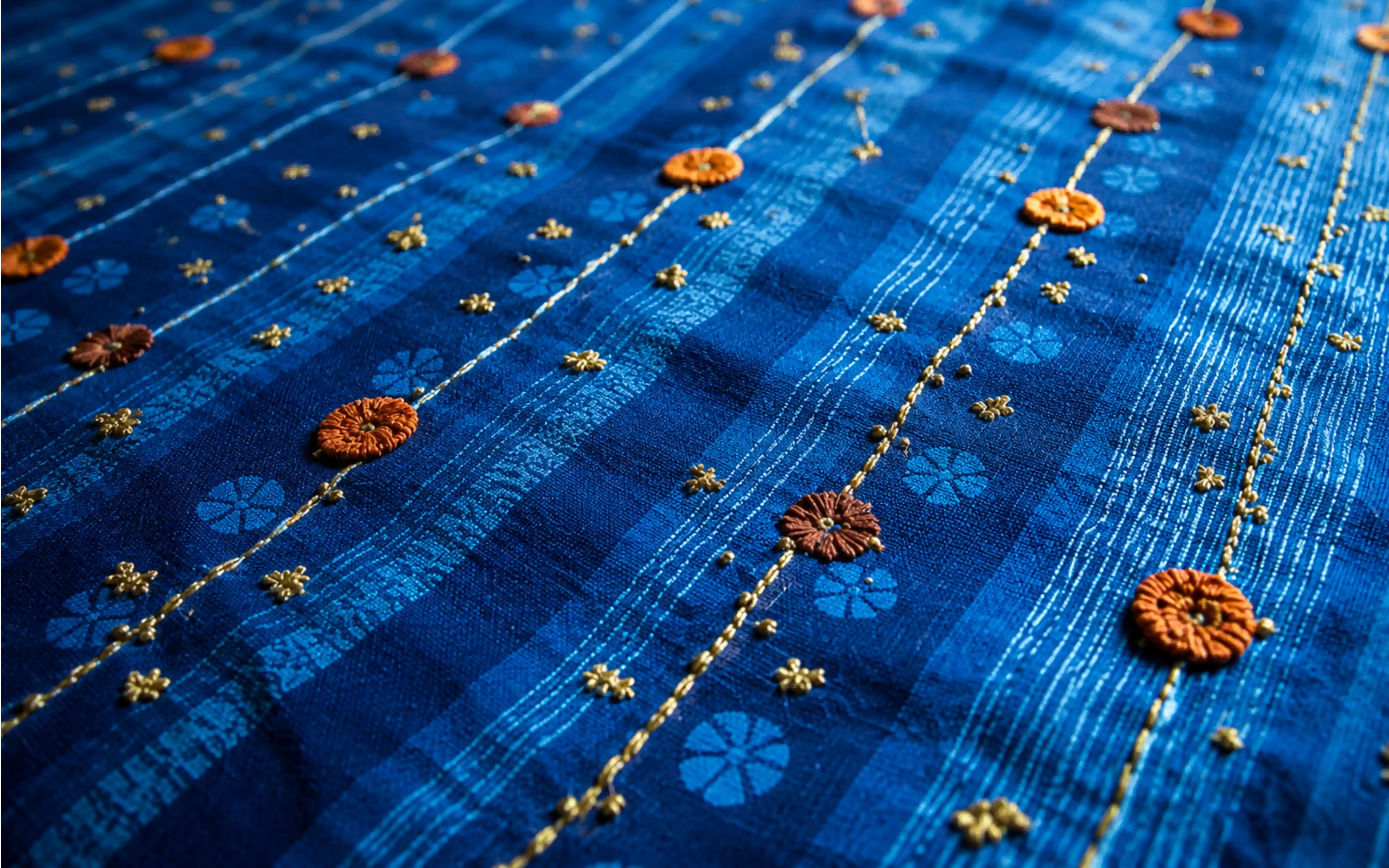 Indigo & Adire fabric texture, Nigeria